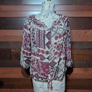 CB Established 1962 Floral Patchwork Women's Top